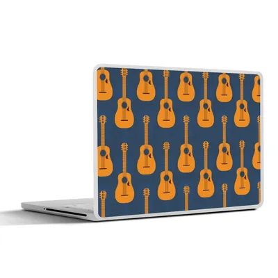 Produktbild von MuchoWow® Laptop Aufkleber Sticker Cover Gitarre - Patterns - Musik 30x21 cm - Sticker für Laptop - Selbstklebend
