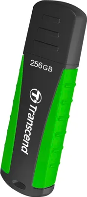 Produktbild von Transcend JetFlash 810, 256 GB, USB Typ-A, 3.2 Gen 1 (3.1 Gen 1), 90 MB/s, Kappe, Schwarz, Grün