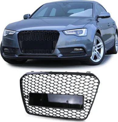 Obrázek produktu pro Mřížka chladiče sportovní mřížka voštinová mřížka černá lesklá pro Audi A5 8T od