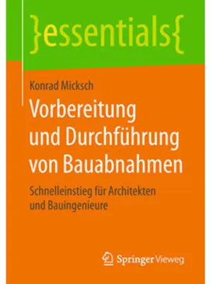 Obrázek produktu pro Vorbereitung und Durchführung von Bauabnahmen