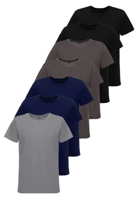 Produktbild von Tazzio Herren T-Shirt Rundhals  7er-Pack E106 (Mix TZJ-2, XXL)
