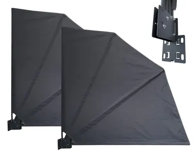 Obrázek produktu pro Sada dvou oddělitelných prostorů pro soukromí, rozměry 115 x 115 cm, barva šedá