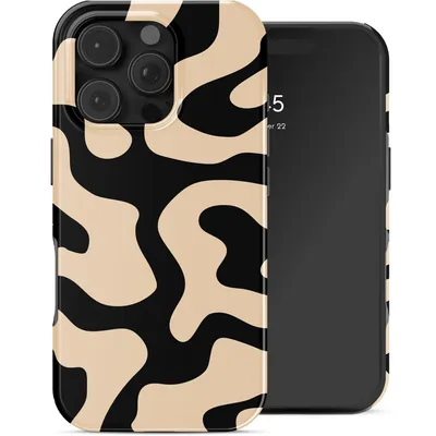 Image de Selencia Vivid Backcover pour Apple iPhone 16 Pro - Art Wave Black