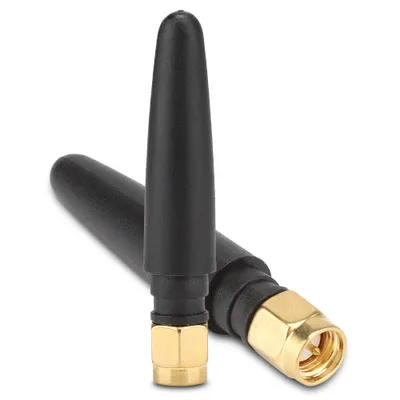 Obrázek produktu pro Sada 5 ks bezdrátových WiFi antén 2,4 GHz SMA s 3 dBi, s vnitřním závitem (přímý SMA samec)