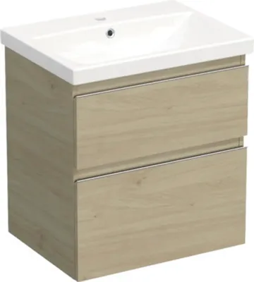 Obrázek produktu pro Koupelnová skříňka s umyvadlem Jungborn TRENTA 60 cm dub kendal přírodní