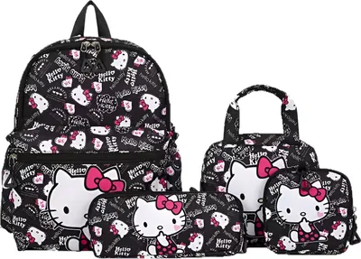 Immagine prodotto di Set scolastico nero 4 pezzi - Hello Kitty