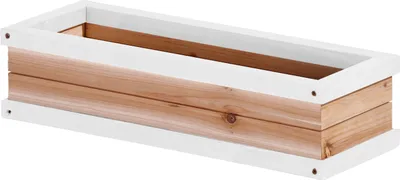 Produktbild von AXI Blumenkasten in Braun / Weiß | Spielhaus Zubehör aus Holz