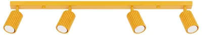 Image de Plafonnier KARBON 4L jaune 4xGU10 10W en aluminium 16,5 x 6,5 x 81 cm Sollux Lighting