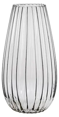 Produktbild von Alessandro Vase - Glas - gestreift - 15 x 15 x 30 cm - Blumenvase