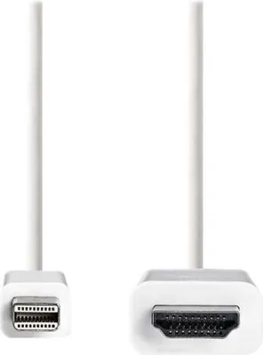 Obrázek produktu pro Nedis CCGP37600WT20, 2 m, Mini DisplayPort, HDMI, Samec, Samec, Přímý