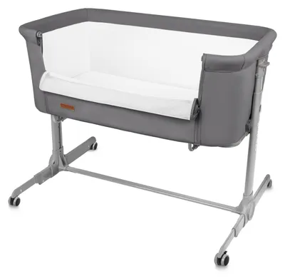 Obrázek produktu pro Kidwell NALI 2v1 šedá skládací cestovní postýlka / přistýlka k posteli