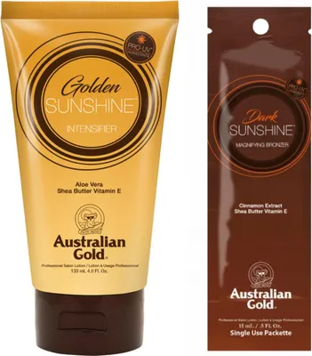 Zdjęcie produktu dla Australian Gold Golden Sunshine + Saszetka Dark
