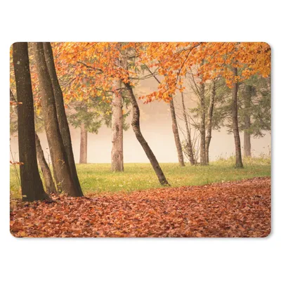 Produktbild von MuchoWow® Mauspad Mousepad Blätter - Herbst - Wald 23x19 cm - Mousepads - Maus Mat - Pad - Mausunterlage - Schreibtischunterlage - Mauspad