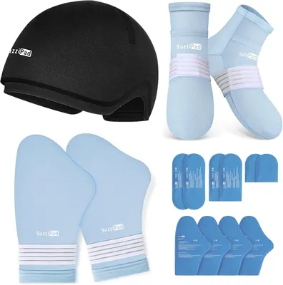 Produktbild von Kalte Therapiesocken und Kühlhandschuhe für Hände, 1 Paar, Chemotherapie Pflege