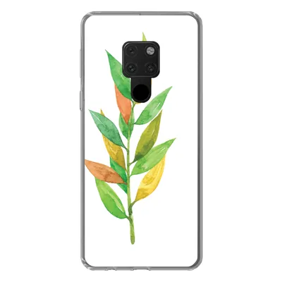 Produktbild von MuchoWow® Handyhülle Schutzhülle Hülle für Huawei P40 Lite Aquarelle - Blätter - Pflanzen Silikon Softcase Handy Hülle - Handy