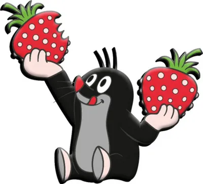 Produktbild von Trötsch Der kleine Maulwurf 3D-Magnet Erdbeere