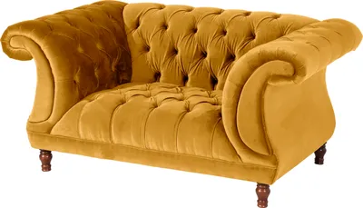 Produktbild von Max Winzer Sessel Ivette - Samtvelours mais - Maße: 167 x 100 x 80 cm