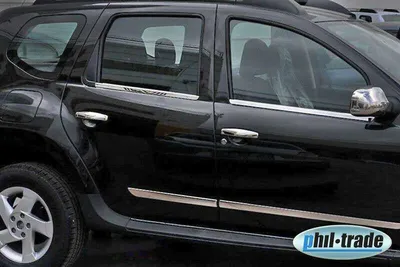 Image de Baguettes de vitres en acier inoxydable Chrome pour MB CITAN 415, RENAULT KANGOO II | pour 4 portes