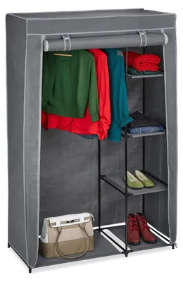 Image de Armoire en tissu avec 5 étagères et fermeture éclair
