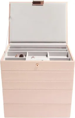 Produktbild von Famanu Schmuckbox XL - Juwelenschat - Schmuck Halter - Rosa