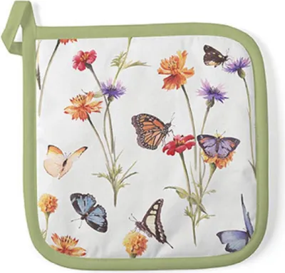 Imagen del producto de Ambiente. Jardín de mariposas. Servilletas de tela. 20x20 cm. Blancas