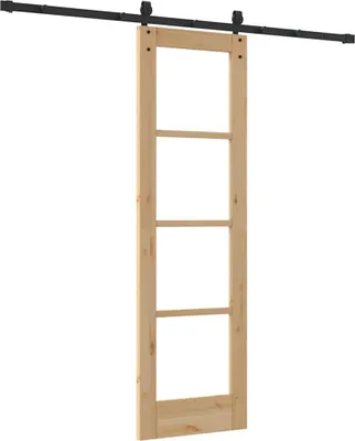 Obrázek produktu pro Posuvné dveře Přirozená a černá 61 x 198,5 cm