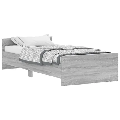 Immagine prodotto di vidaXL Struttura letto grigio Sonoma 90x190 cm in legno