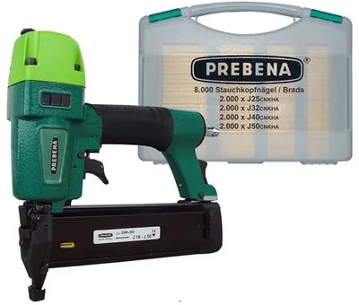 Produktbild von Prebena Stiftnagelgerät 2XR-J50 16-50mm inkl. J-Box 8000 Stauchkopfnägel J BR-03