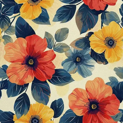 Produktbild von OUTDOOR DEKOSTOFFE OXFORD - Motiv Blumen I DX5528