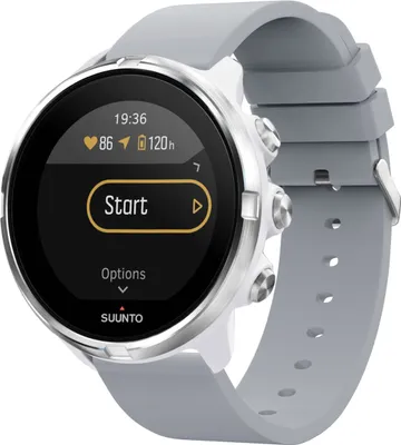 Obrázek produktu pro Suunto 9 Baro, Suunto 9, Suunto 7, Sony Smartwatch 2 Řemínek: silikonový řemínek imoshion se stříbrnou sponou bez instalační pomůcky