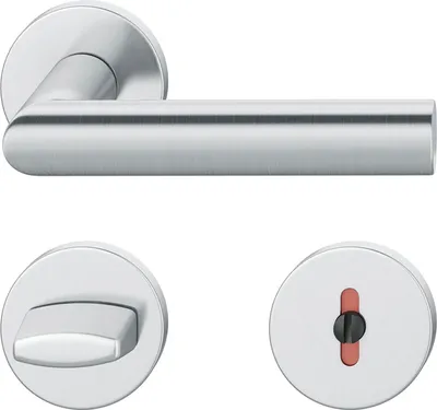 Produktbild von FSB Drückergarnitur 12 1108 ASL auf Rosette WC, Edelstahl matt