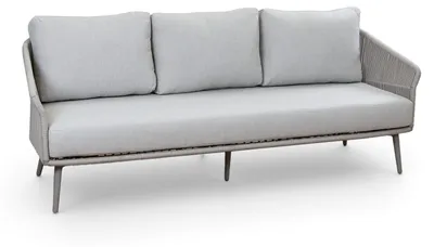 Produktbild von Loungesofa Alezio | 3 Sitzer | Beige | Camel Sake | Aluminium und Rope