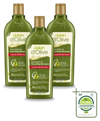 Produktbild von 3 x Dalan d'Olive Shampoo Farbschutz für geschädigtes Haar 400 ml - Großpackung - 3 Stücke