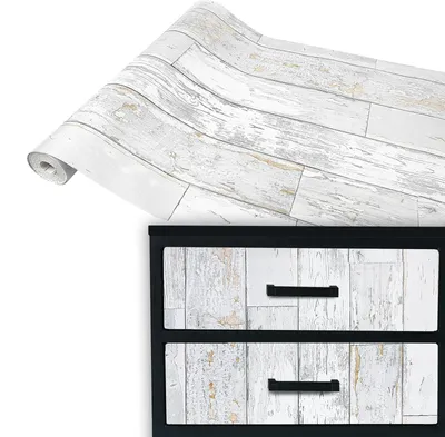 Produktbild von Klebefolie Möbel 45x100 cm - Vintage Holz - Möbelfolie selbstklebend in Holzoptik - Folie für Möbel zur schnellen Renovierung von Türen und Schränken - Möbelfolie dekorativ und pflegeleicht