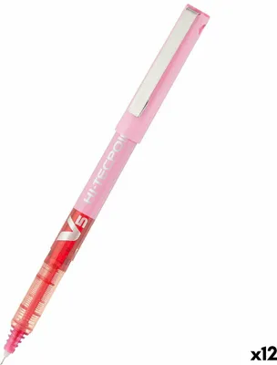 Image de Bâton d'encre liquide Pilot V-5 Hi-Tecpoint rose 0,3 mm (12 pièces)