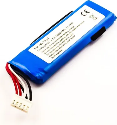 Produktbild von Akku für JBL Flip 4 – Ersatzakku 3,7V 3000mAh (Li-Polymer) – kompatibel zu GSP872693 01