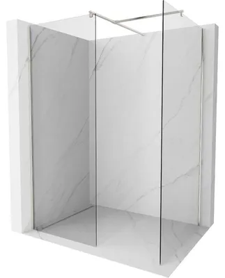 Obrázek produktu pro Mexen Kioto sprchová stěna Walk-in 120 x 90 cm, transparentní, kartáčovaný nikl - 800-120-202-97-00-090