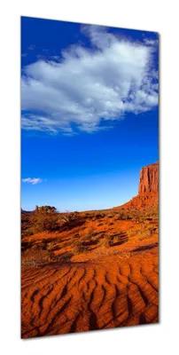 Produktbild von Wallario selbstklebende Duschrückwand 80 x 200 cm mit Motiv Monument Valley am Abend I - Wandverkleidung mit Hochglanzlaminat in Glasoptik