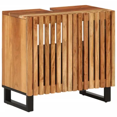 Produktbild von "im Angebot" Waschbeckenunterschrank 62x34x58 cm Massivholz Akazie - Badezimmer CC17384