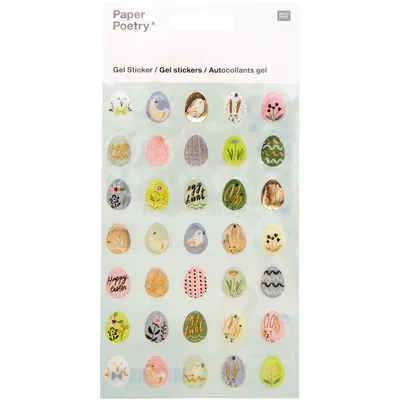 Produktbild von Gelsticker Ostern Bunny Hop Ostereier 30 Sticker