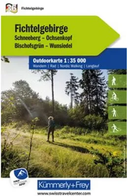 Image de Kümmerly+Frey Carte Outdoor Allemagne 36 Fichtelgebirge 1:35.000