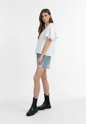 Image de Chemisier pour femme SAPORTA - blanc, taille XL
