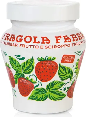 Produktbild von 3x Fabbri Erdbeere Opaline 230gr Erdbeeren in Sirup + Italian Gourmet Polpa