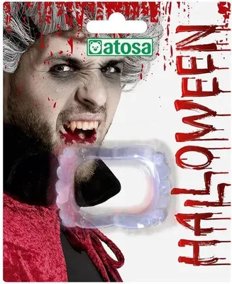Immagine prodotto di Atosa Halloween Vampire Fangs Trasparente Taglia Unica