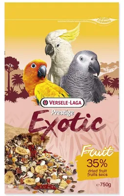 Productafbeelding van Vogelsalade VERSELE-LAGA Prestige Exotic Papegaaien Fruit 750g, 35% fruit