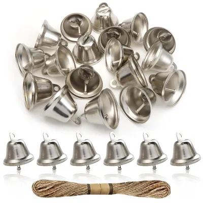 Produktbild von Silberglocken zum Basteln - 20 Stück - 38 mm