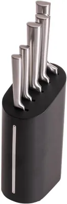 Immagine prodotto di Set di coltelli da cucina, 6 pezzi, in acciaio inossidabile, con base in legno