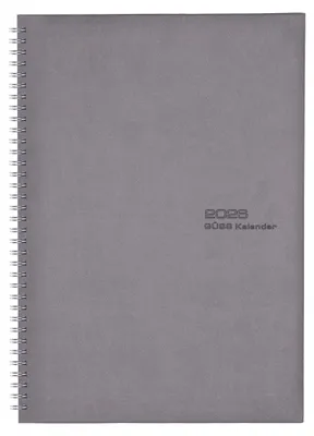 Produktbild von 2026 Güss EURO-Timer 24x17cm mit Wire-O-Bindung Einband Tucson grau