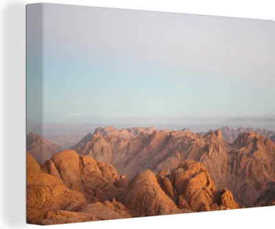 Obrázek produktu pro OneMillionCanvasses® - Obraz na plátně - 140x90 cm, Pohled na hory na Sinaji v Egyptě, Nástěnné umění tisk nástěnné dekorace - Fotografie na plátně - Obraz na dřevěném rámu