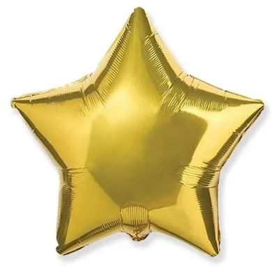 Produktbild von Folienballon, 45 cm. Goldener Stern